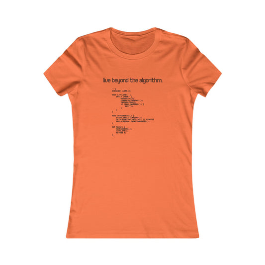 'Live Beyond the Algorithm' - Women's Comfortable Crew Tee