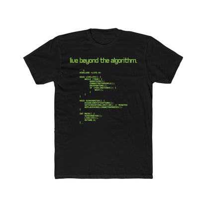 'Live Beyond the Algorithm' - Men's Crew Neck Tee