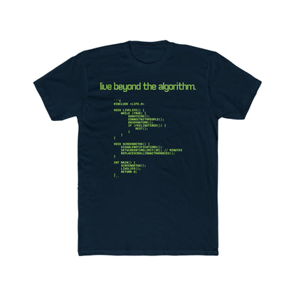 'Live Beyond the Algorithm' - Men's Crew Neck Tee