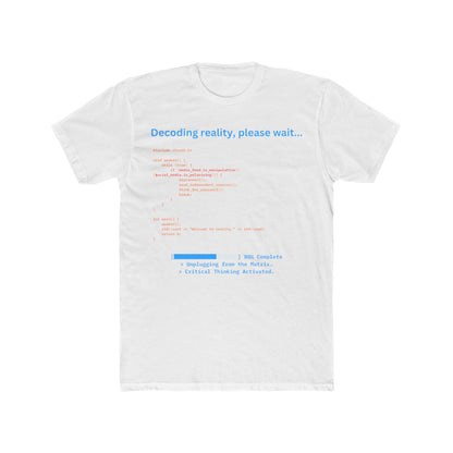 'Decoding Reality' - Men's Crew Neck Tee
