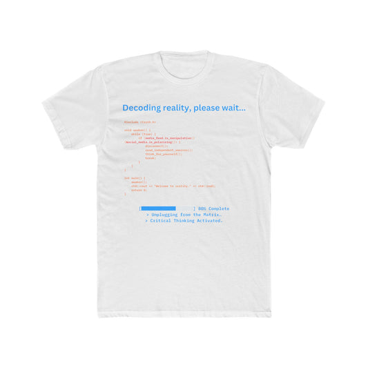 'Decoding Reality' - Men's Crew Neck Tee