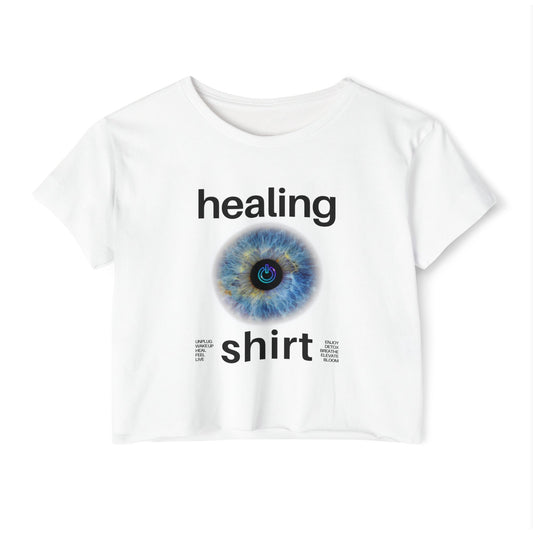 Eye "Healing Shirt' Women's Crop Top