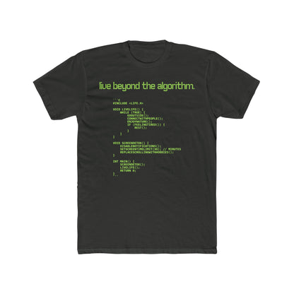 'Live Beyond the Algorithm' - Men's Crew Neck Tee