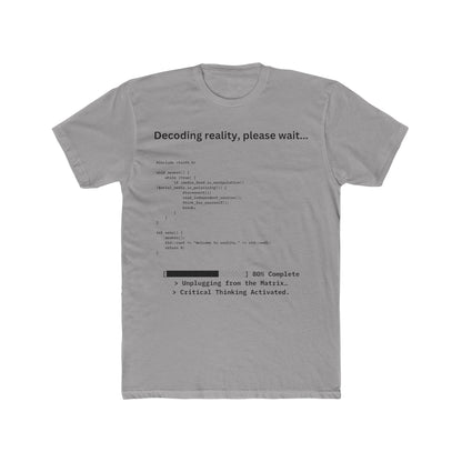'Decoding Reality' - Men's Crew Neck Tee