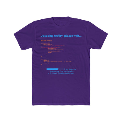 'Decoding Reality' - Men's Crew Neck Tee