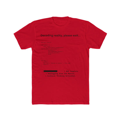'Decoding Reality' - Men's Crew Neck Tee