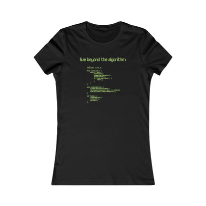 'Live Beyond the Algorithm' - Women's Comfortable Crew Tee