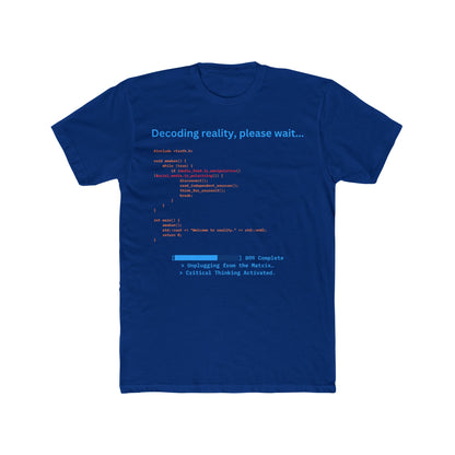 'Decoding Reality' - Men's Crew Neck Tee