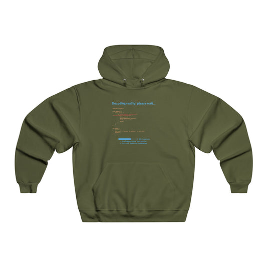 'Decoding Reality, Please Wait...' - Tech-Inspired Hoodie