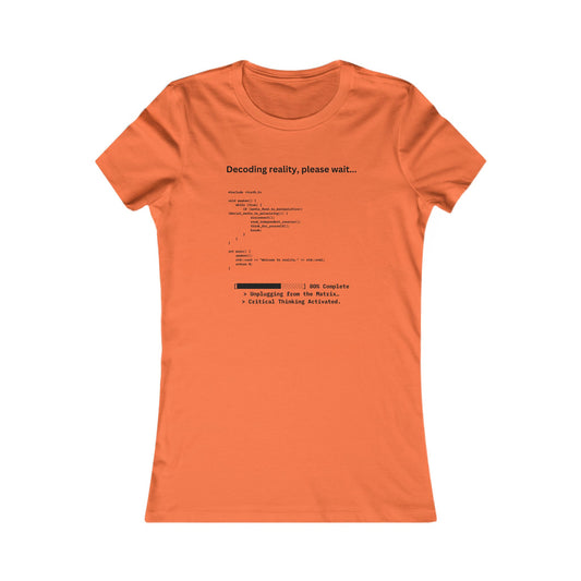 'Decoding Reality' - Women's Comfortable Crew Tee