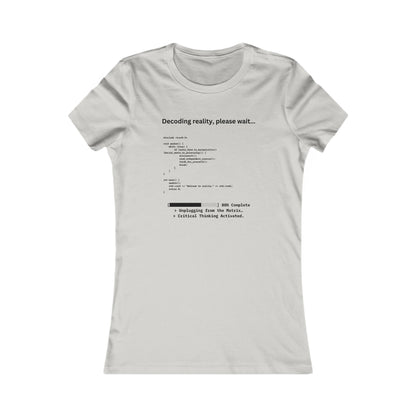 'Decoding Reality' - Women's Comfortable Crew Tee