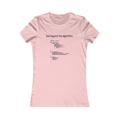 'Live Beyond the Algorithm' - Women's Comfortable Crew Tee