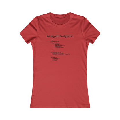 'Live Beyond the Algorithm' - Women's Comfortable Crew Tee