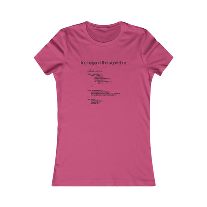 'Live Beyond the Algorithm' - Women's Comfortable Crew Tee