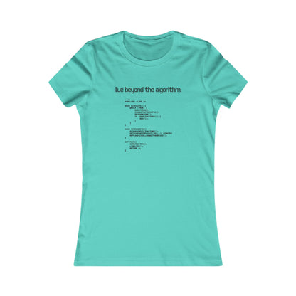 'Live Beyond the Algorithm' - Women's Comfortable Crew Tee