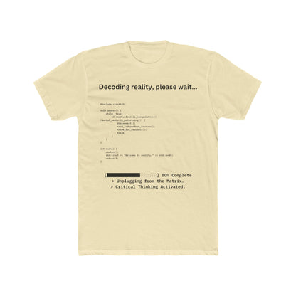 'Decoding Reality' - Men's Crew Neck Tee