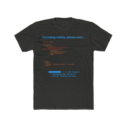 'Decoding Reality' - Men's Crew Neck Tee